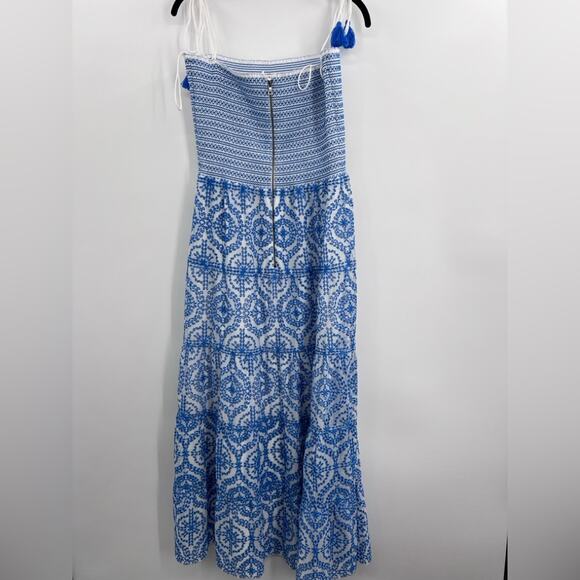 Alice + Olivia Womens  Marna Tiered Maxi Tie Strap Dress - Picture 5 of 7